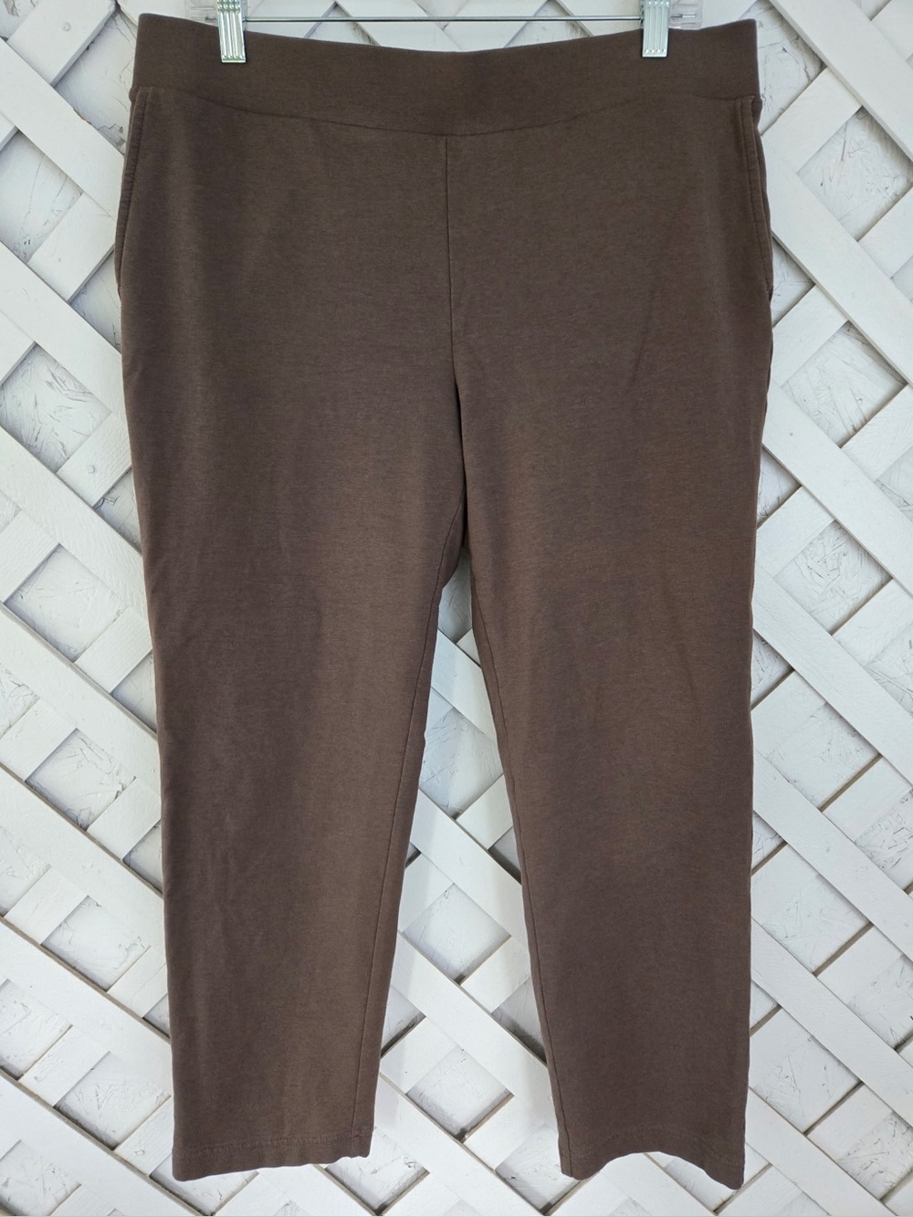 J. JILL Pure Jill Slim Leg Cropped Pants Pima Cotton Stretch Medium